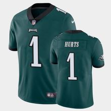 Mens Philadelphia Eagles #1 Jalen Hurts Green Vapor Limited NFL Jersey